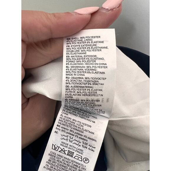 Ted Baker London Tilliai Bluebell V-Neck Bodycon Dress Dark Blue Size 3 Medium - Picture 10 of 10